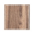 Holzboden für Häkelkörbchen Quadrat 25x25cm - braun